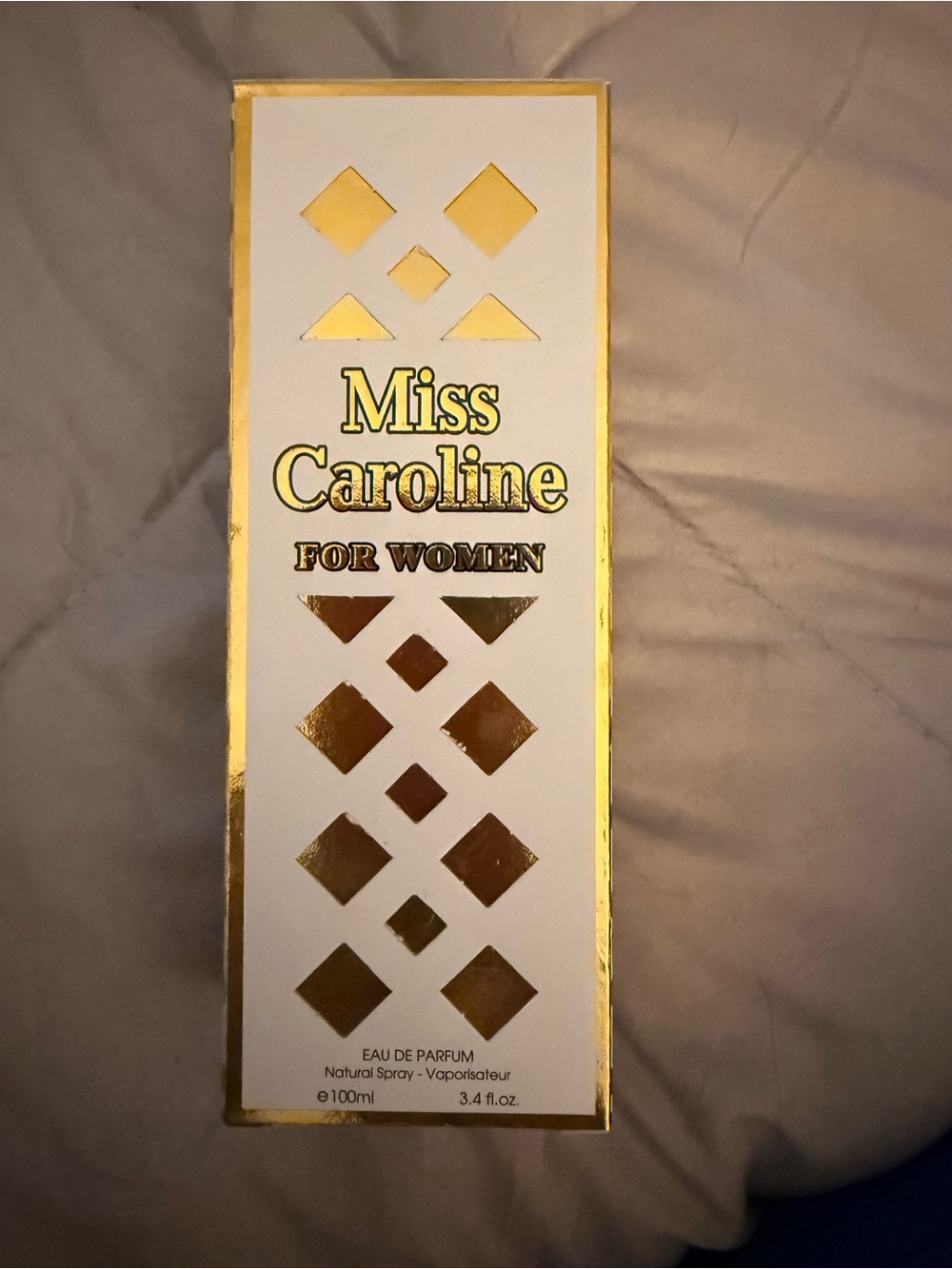 Miss Caroline For Women Eau de Parfum - White & Gold Box